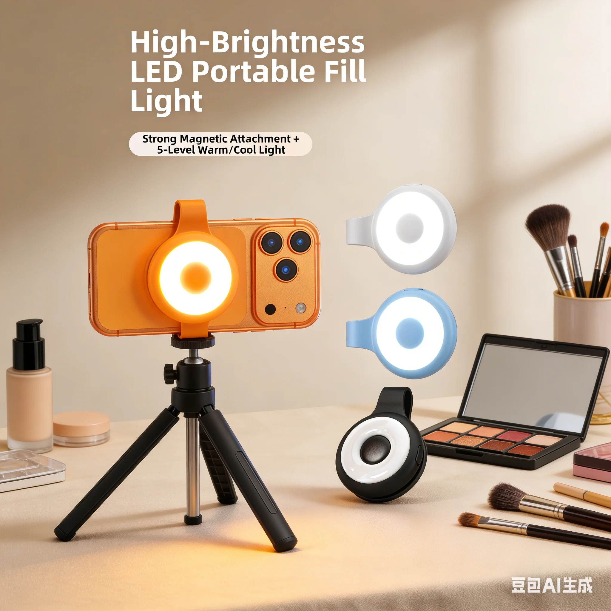 Outdoor Lighting And Camera - USB перезаряжаемый заполняющий светильник для телефона,