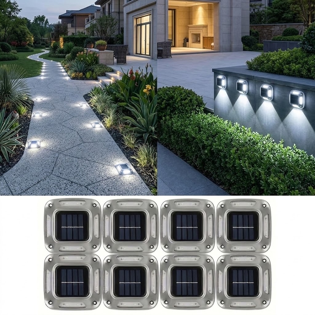 Outdoor Lighting Ground Fixtures - 8 шт. солнечных садовых светильников для