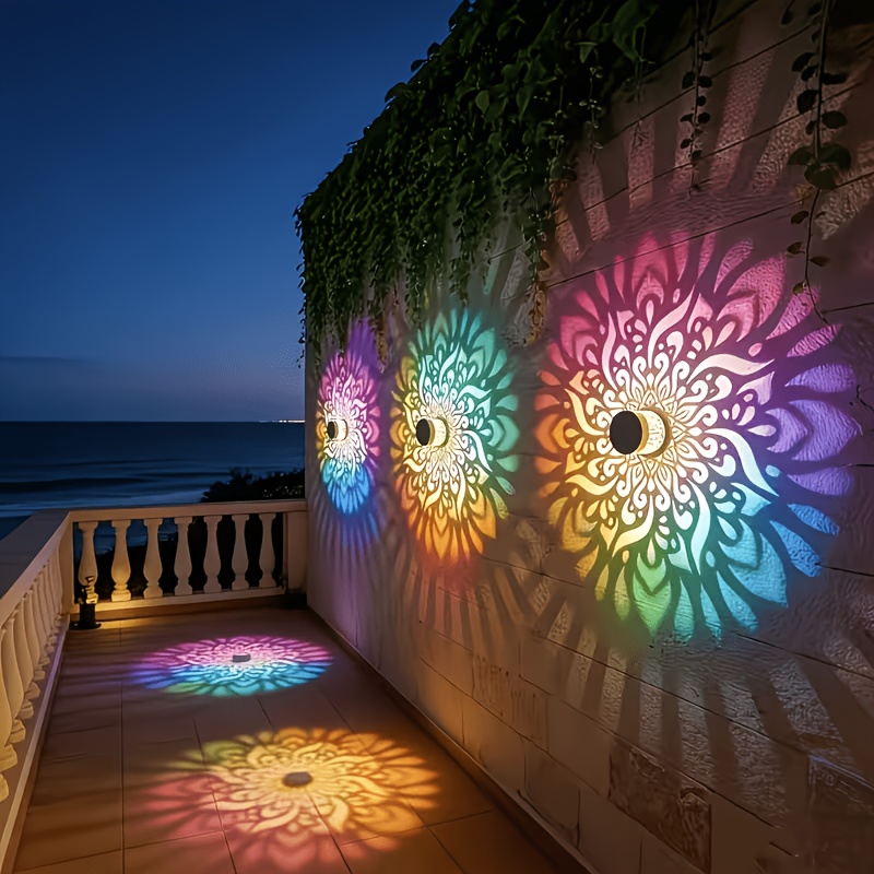Outdoor Lighting Wall - 1/2/4 упаковки солнечных светильников для забора