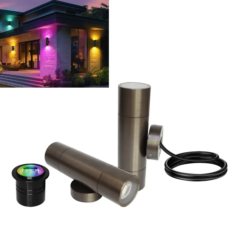 Outdoor Lighting Wall - Прочный латунный уличный светодиодный настенный светильник