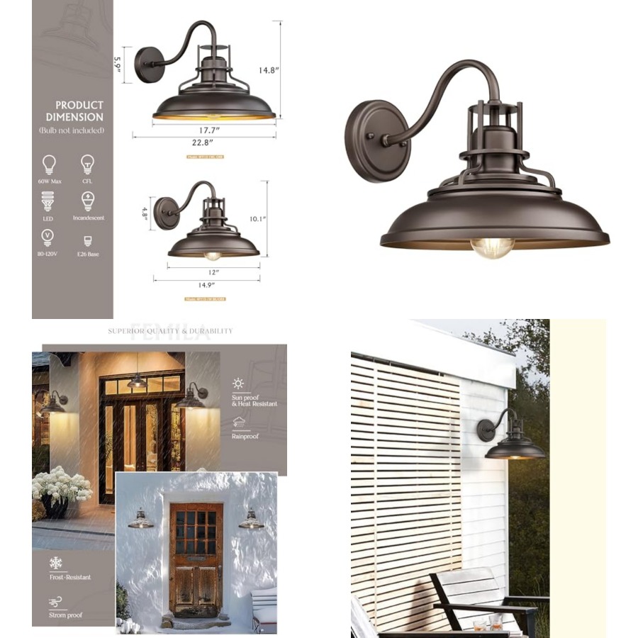 Outdoor Lighting Wall - Уличный светильник для сарая, наружные светильники,