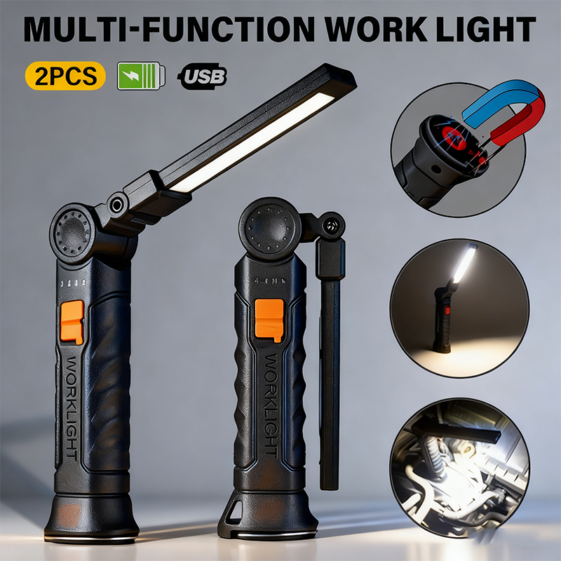 Hanging Outdoor Lighting - Портативный светодиодный фонарик COB, перезаряжаемый через