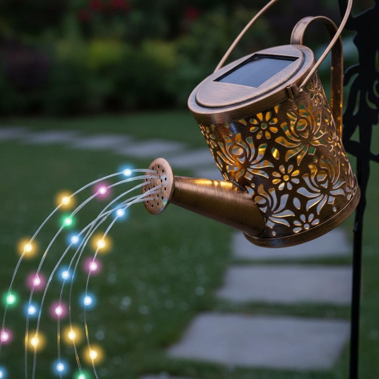 Outdoor Lighting Yard - Солнечный светильник-лейка с проекцией, декоративный, для