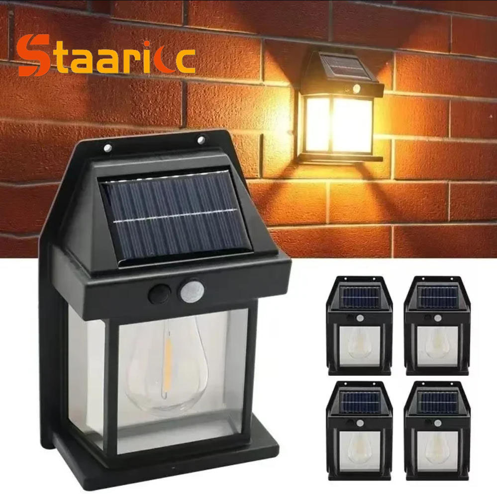 Outdoor Lighting Replacement Bulbs - Уличный солнечный настенный светильник с датчиком
