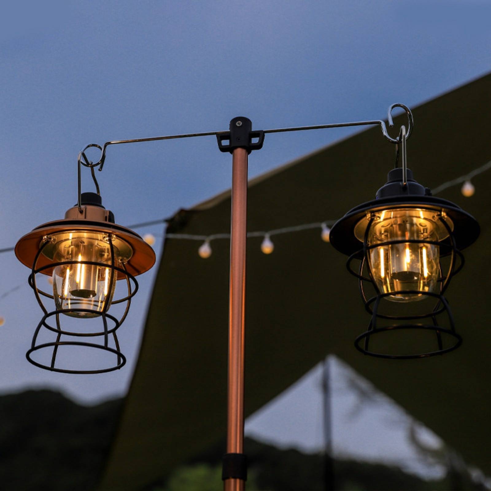 Hanging Outdoor Lighting - Телескопическая подставка-штатив с крючками для подвесной