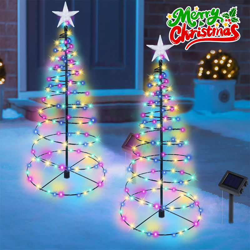 Outdoor Lighting Tree - Рождественская елка на солнечной энергии, светодиодный