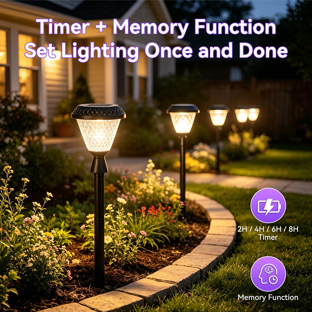 Outdoor Lighting Controller - Солнечный светильник для столбов IP65, водонепроницаемый,
