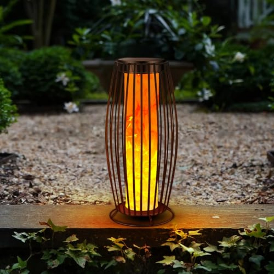 Outdoor Lighting Lanterns - Солнечный уличный напольный светильник с эффектом