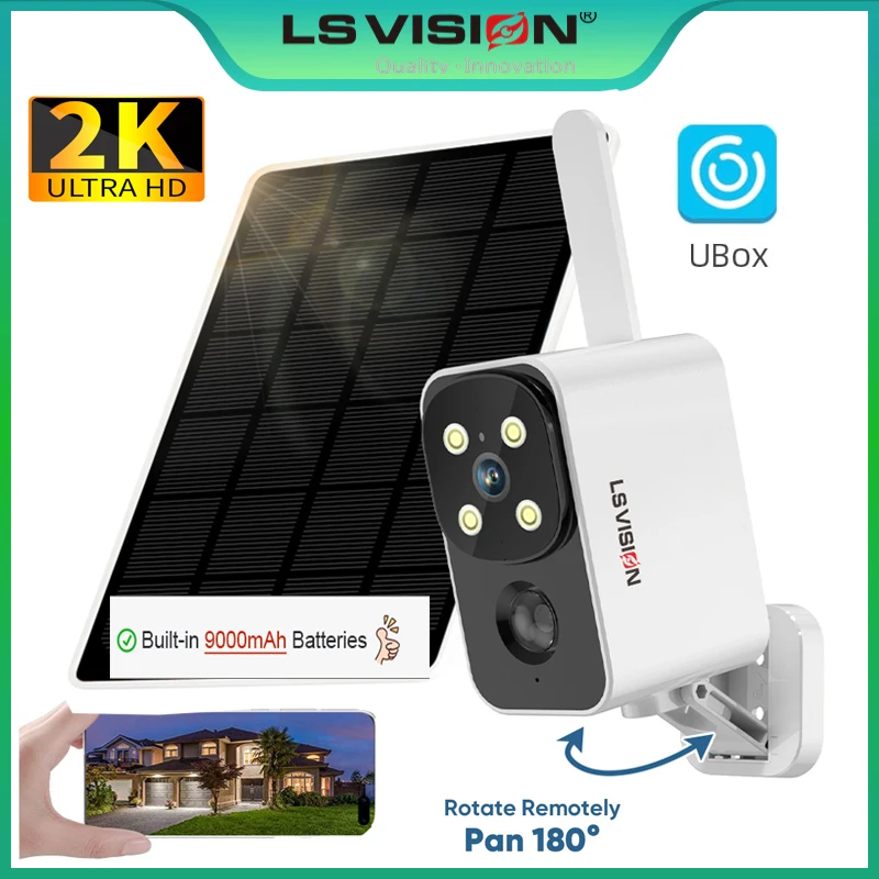 Outdoor Lighting And Camera - LS VISION Уличная солнечная камера Беспроводная