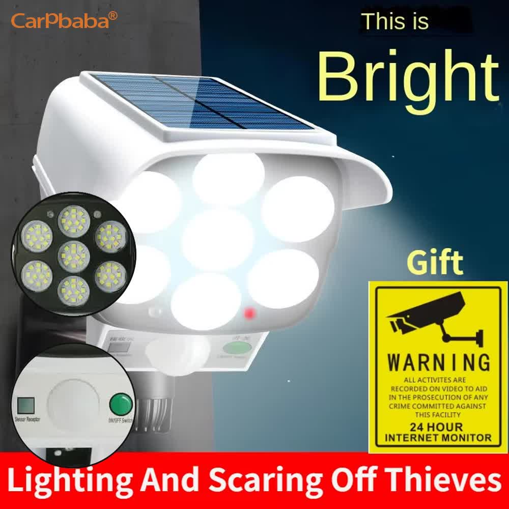 Outdoor Lighting And Camera - Наружный солнечный свет, датчик движения, камера