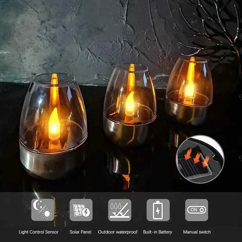 Светодиодные солнечные свечи,  – обзор и цена Photocell Outdoor Lighting