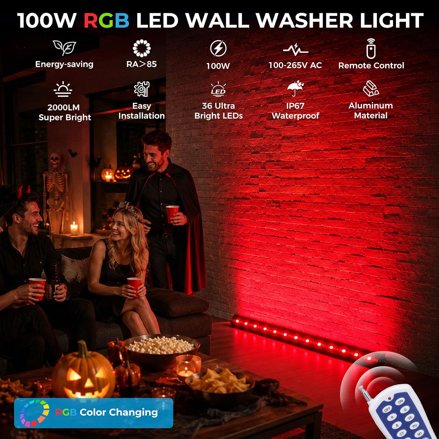 Комплект из 2 RGB-светильников – обзор и цена Outdoor Lighting Remote Control