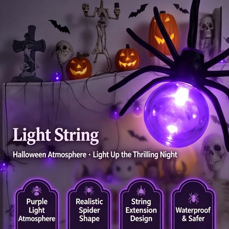 Светодиодные гирлянды-пауки на – обзор и цена Outdoor Lighting Yard