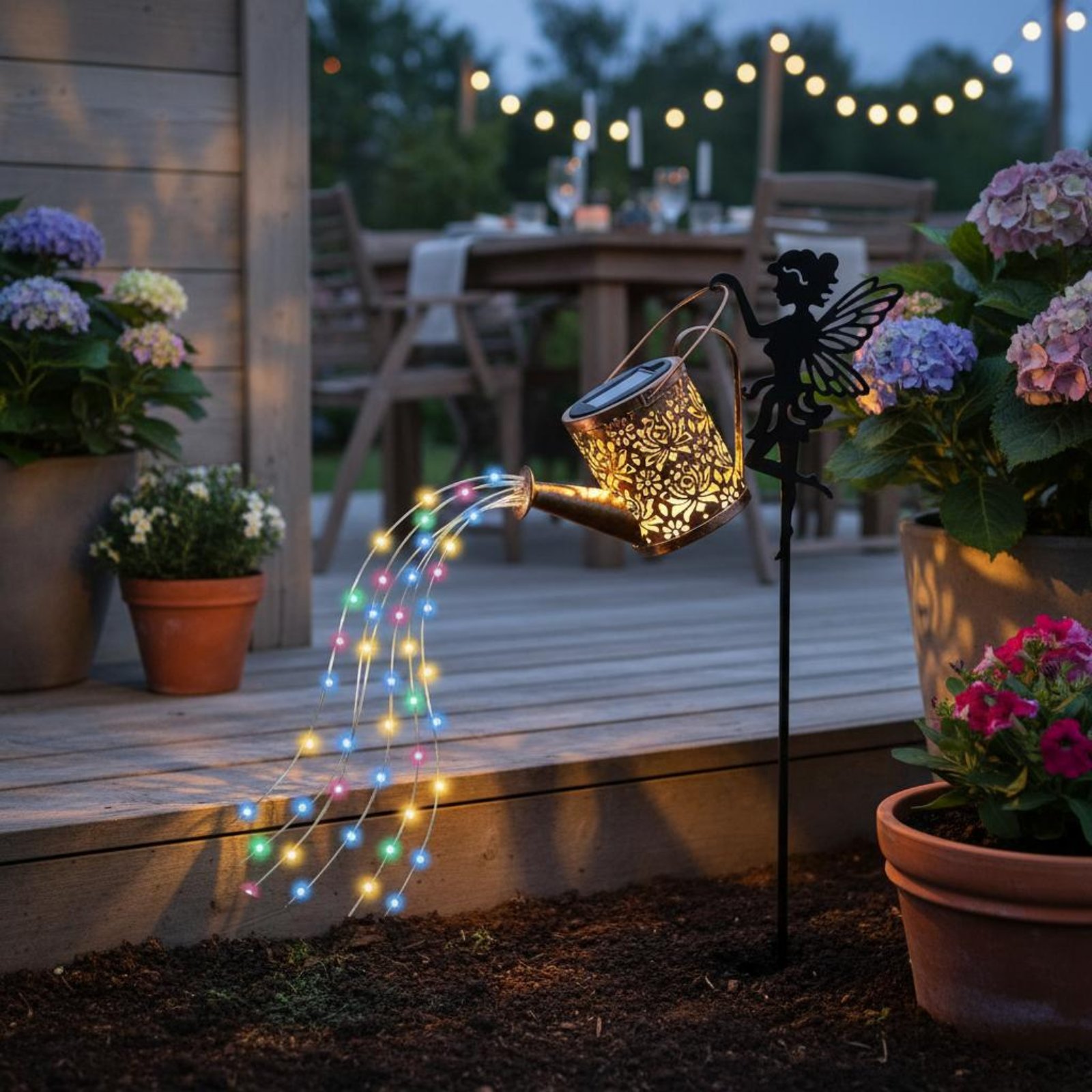 Солнечный светильник-лейка с п – обзор и цена Outdoor Lighting Yard