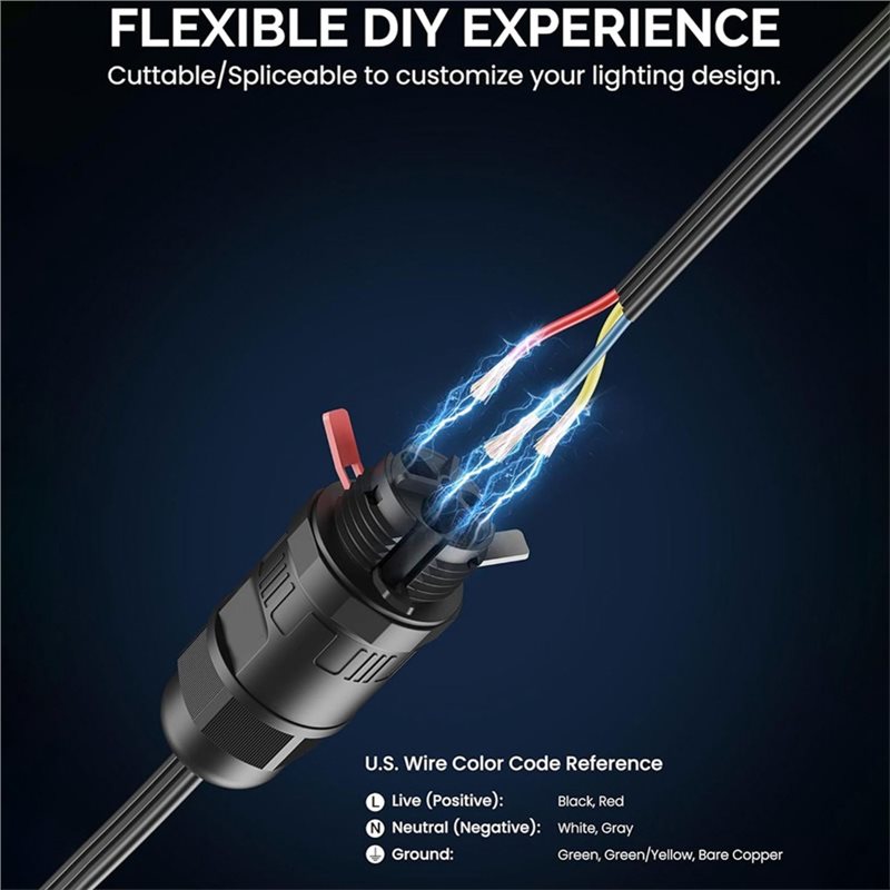 Водонепроницаемый соединитель  – обзор и цена Outdoor Lighting Govee