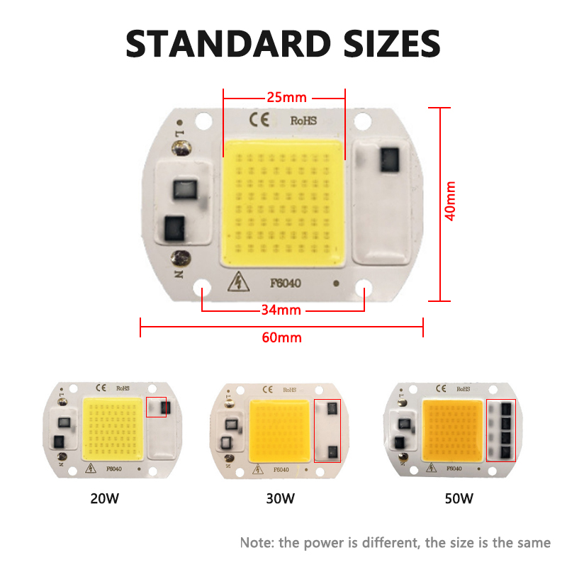 3000K 6000K Φ COB Chip Светоди – обзор и цена Outdoor Lighting Replacement Bulbs
