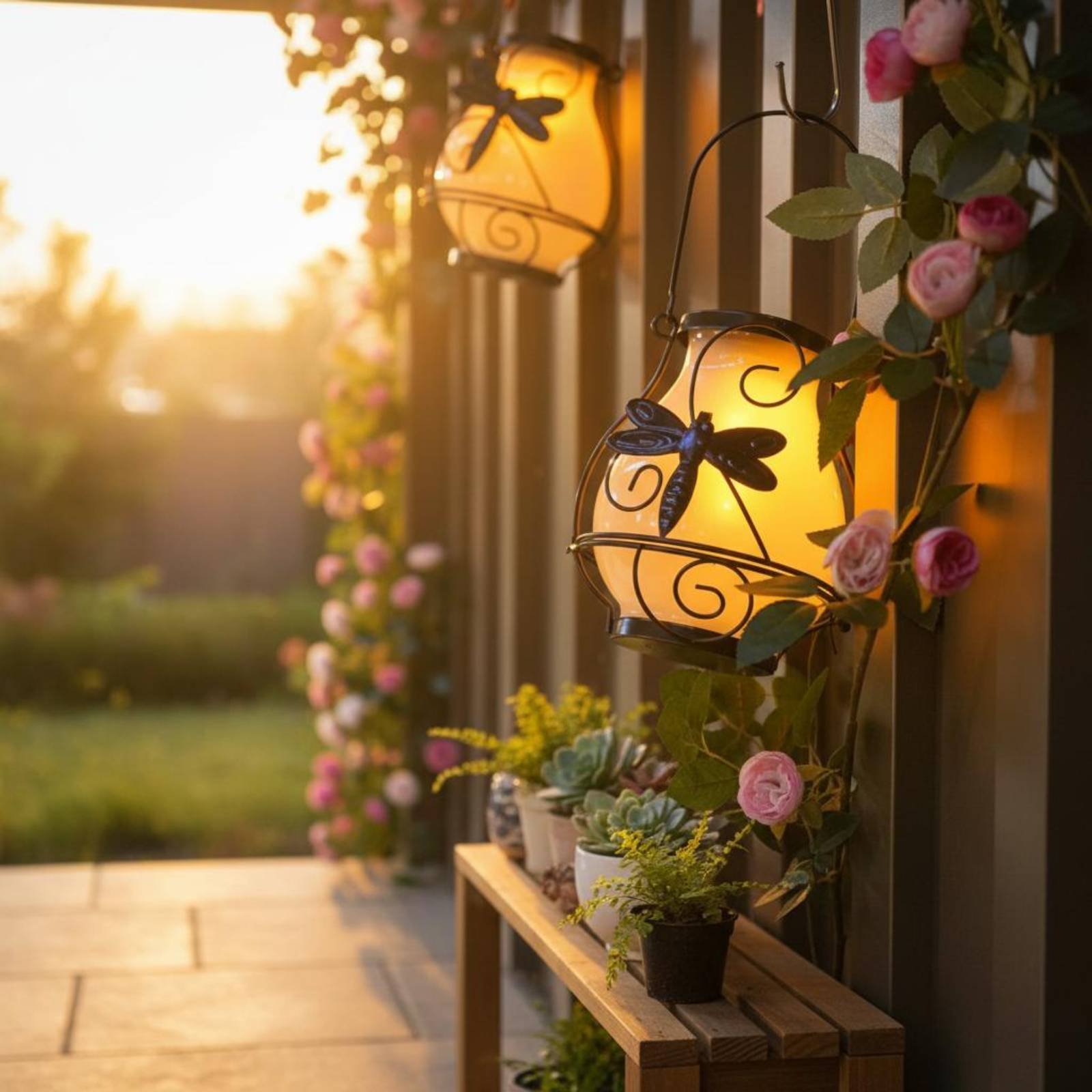 Солнечный фонарь-бабочка, водо – обзор и цена Outdoor Lighting Wall
