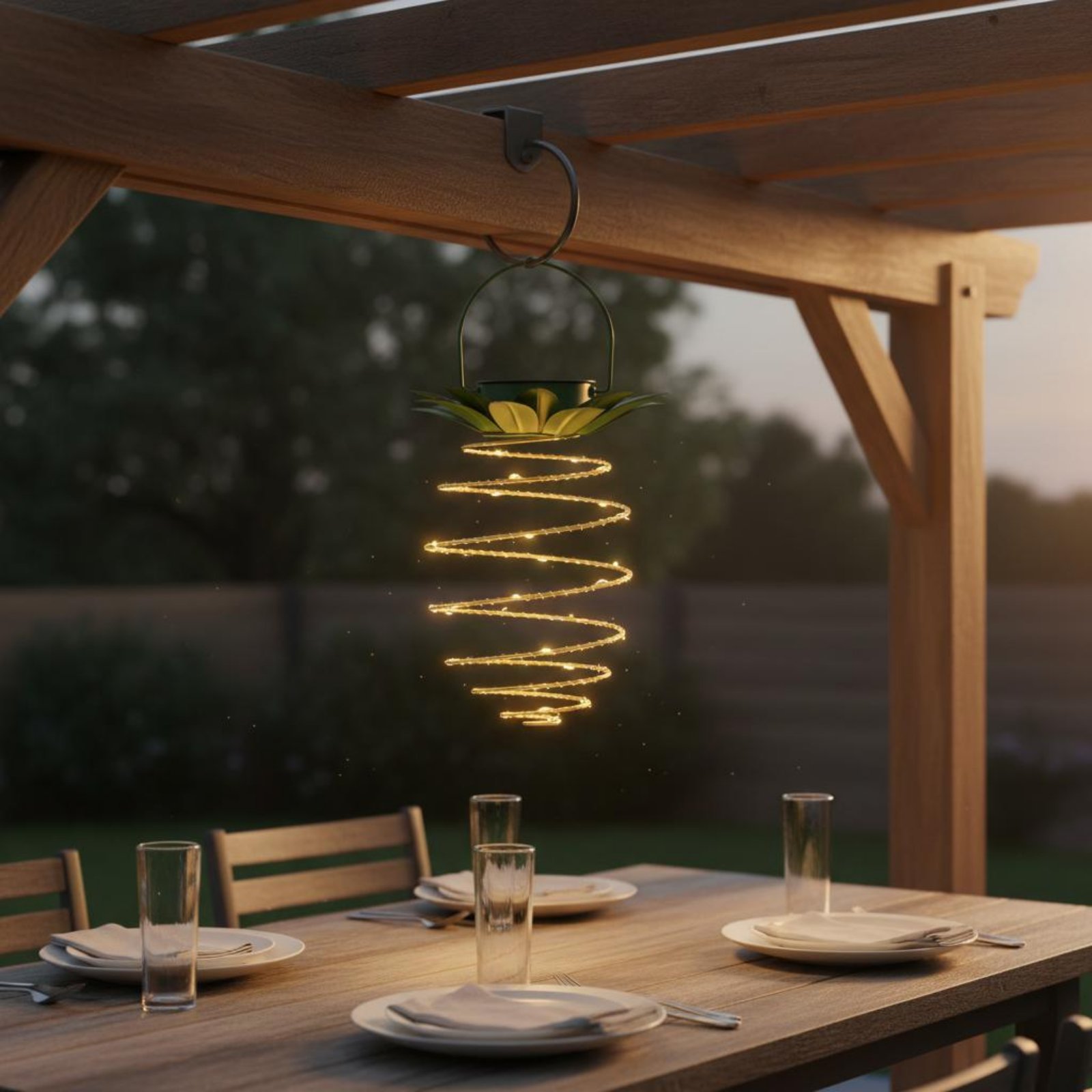 2 штуки солнечных ламп в форме – обзор и цена Hanging Outdoor Lighting
