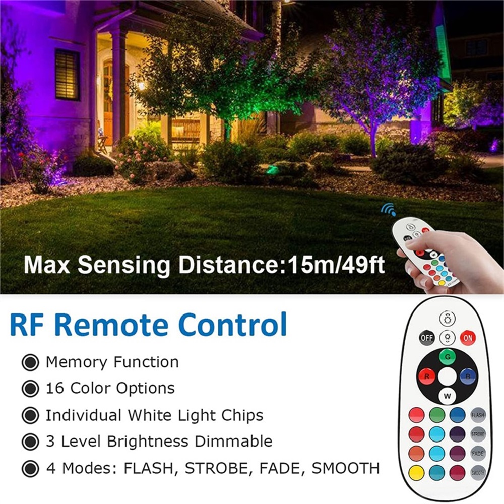 RGBW Ландшафтное освещение 10  – обзор и цена Outdoor Lighting Yard