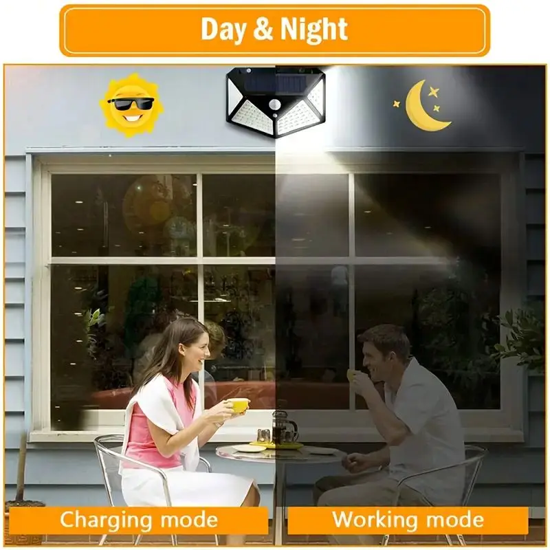100-светодиодный уличный солне – обзор и цена Outdoor Lighting Yard