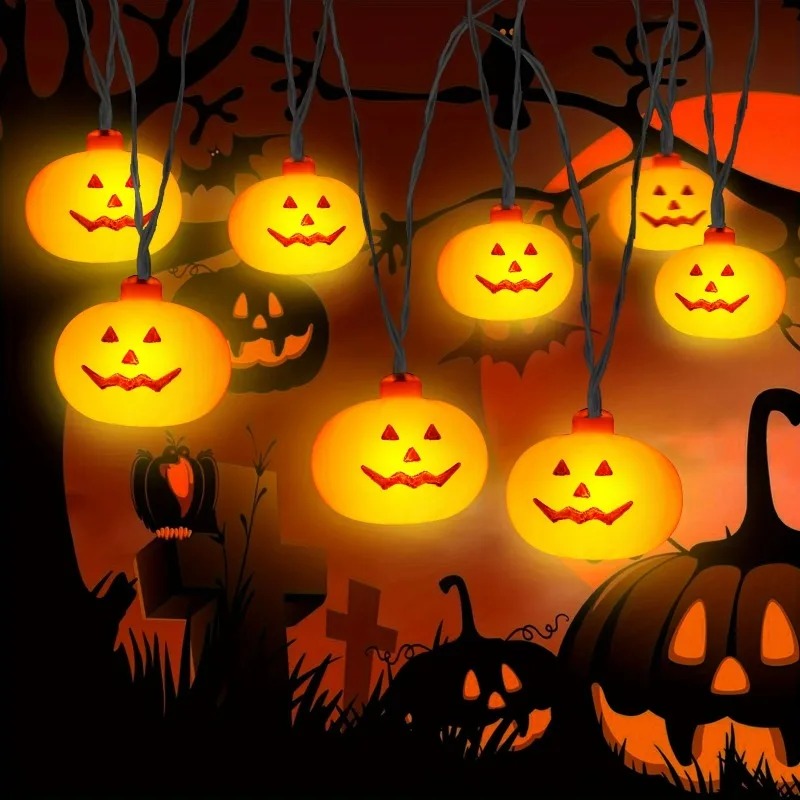 Гирлянда из тыквенных фонарико – обзор и цена Outdoor Lighting Lanterns
